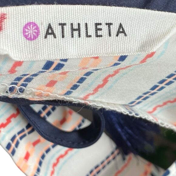 Athleta Tank Top Womens XS V-Neck Tassels Halter Beachy Athleisure Boho Sporty - Picture 3 of 11